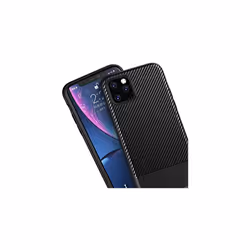 iPhone 11 Pro Max Case, Flexible Shockproof TPU Slim Fit Case Cover - Carbon Fibre Design Soft Flexible Protective Shell Guar ...