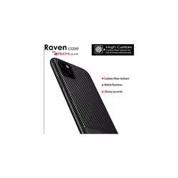 iPhone 11 Pro Max Case, Flexible Shockproof TPU Slim Fit Case Cover - Carbon Fibre Design Soft Flexible Protective Shell Guard Case