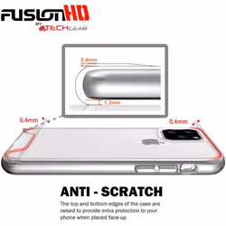 TECHGEAR iPhone 11 Pro Max Case [Fusion HD Case] Shockproof, Slim & Light, Protective, Fused Gel Bumper & Hard Back Case Cover with Soft Touch Keys