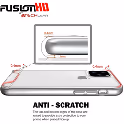 TECHGEAR iPhone 11 Pro Case [Fusion HD Case] Shockproof, Slim & Light, Protective, Fused Gel Bumper & Hard Back Case Cover with Soft Touch Keys