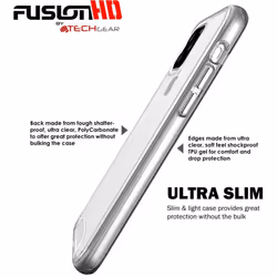 TECHGEAR iPhone 11 Pro Case [Fusion HD Case] Shockproof, Slim & Light, Protective, Fused Gel Bumper & Hard Back Case Cover with Soft Touch Keys