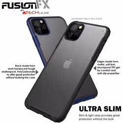 TECHGEAR iPhone 11 Pro Tough Case [Fusion FX Case] Slim & Light, Tough, Shockproof, Protective, Fused Gel Bumper & Hard Back...