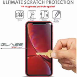 [2 Pack] TECHGEAR Anti Spy Screen Protectors for Apple iPhone 11 / iPhone XR - PRIVACY GLASS Edition Genuine Tempered Glass Screen Protector