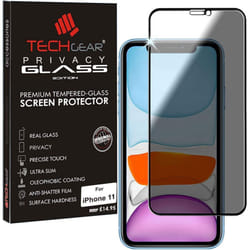 TECHGEAR Anti Spy Screen Protector for iPhone 11 Pro - PRIVACY 3D GLASS Edition Genuine Tempered Glass Full Screen Protector
