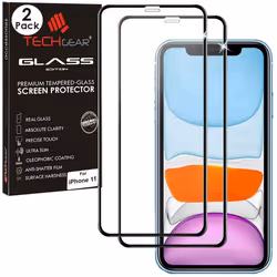 TECHGEAR [2 Pack 3D GLASS Edition for iPhone 11, [FULL Screen Adhesion] & [Full Coverage] Tempered Glass Screen Protectors...