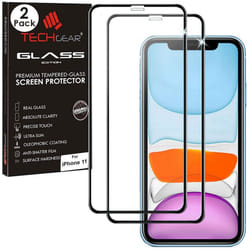 TECHGEAR [2 Pack 3D GLASS Edition for iPhone 11, [FULL Screen Adhesion] & [Full Coverage] Tempered Glass Screen Protectors...