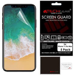 TECHGEAR [Pack of 5] Matte Screen Protectors for iPhone 11 Pro Max - ANTI GLARE/MATTE Screen Protectors With Cleaning Cloth &...