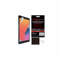 TECHGEAR 2 Pack Screen Protector for iPad 10.2" 2021/2020 / 2019, CLEAR Screen Protector Guard Covers Compatible with New App ...