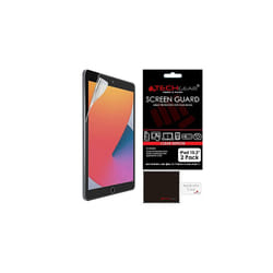 TECHGEAR 2 Pack Screen Protector for iPad 10.2" 2021/2020 / 2019, CLEAR Screen Protector Guard Covers Compatible with New Apple iPad 9th / 8th / 7th