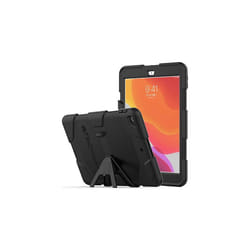 TECHGEAR G-SHOCK for iPad 10.2" 2021 2020 2019 [9th/8th/7th Generation] HEAVY DUTY Survival Protective Case with Stand - Kids Schools Workman - BLACK