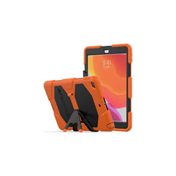 TECHGEAR G-SHOCK for iPad 10.2" 2021 2020 2019 [9th/8th/7th Generation] HEAVY DUTY Survival Protective Case with Stand - Kids Schools Workman - ORANGE