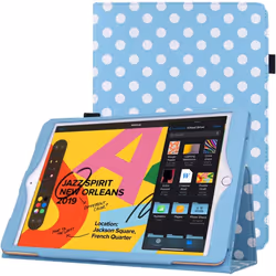 TECHGEAR Leather Case for Apple iPad 10.2" 2021 / 2020 / 2019 [9th / 8th / 7th Generation] Premium PU Leather Slim Folio Case ...