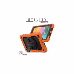 TECHGEAR UTILITY Case fits Samsung Galaxy Tab A 8.0 2019 (SM-T290 / SM-T295) HEAVY DUTY Armour Shockproof Case with Stand, Hand and Shoulder - ORANGE