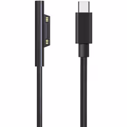TECHGEAR USB-C Charger Cable (5ft/1.5m), Surface Connect to USB C Charging Cable For Microsoft Surface Pro 7, 6, 5, 4, 3, Sur ...