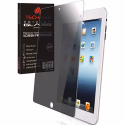TECHGEAR Anti Spy Screen Protector for iPad 4 3 2 - PRIVACY GLASS Edition Genuine Tempered Glass Screen Protector Guard Cover ...