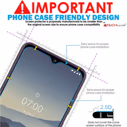 TECHGEAR 2 Pack GLASS Edition Screen Protector for Nokia 7.2, Genuine Tempered Glass Screen Protector [2.5D Round Edge] [9H...