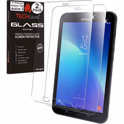 TECHGEAR [Pack of 2 GLASS Edition Screen Protectors Made For Samsung Galaxy Tab Active 2 8.0" (SM-T390 / SM-T395), Tempered G ...