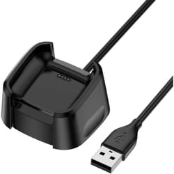 TECHGEAR Replacement USB Charger Cable Dock Compatible with Fitbit Versa 2 / Versa 2 SE, USB Charging Power Cradle for Fitbit Versa 2/2 SE, Heart Rate