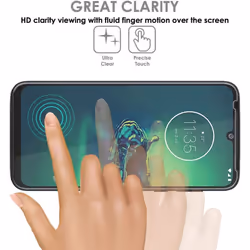 TECHGEAR Moto G8 Plus Screen Protectors [Case Friendly] [Bubble Free] [FULL Screen Coverage] TPU Film Compatible with Motorola Moto G8 Plus