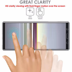 TECHGEAR [Pack of 2] Screen Protectors fit Sony Xperia 5 [ghostSHIELD Edition] Genuine Reinforced TPU film Screen Protector...