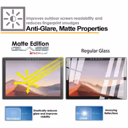 TECHGEAR Anti-Glare Screen Protector Compatible with Microsoft Surface Pro 7 / Pro 7 Plus - MATTE GLASS Edition Genuine...