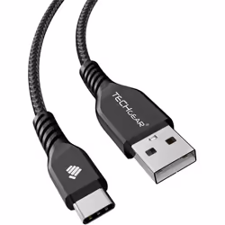 TECHGEAR [1m] STRONG Braided USB C Data Sync & Charger Cable for Amazon Fire HD 8 2022 10th/12th Gen, Fire HD 10/Plus/Kids Pr ...
