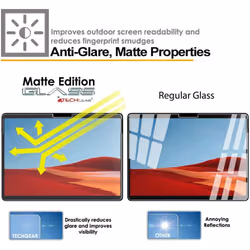 TECHGEAR Anti-Glare Screen Protector Compatible with Microsoft Surface Pro X - MATTE GLASS Edition Genuine Tempered Glass...
