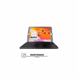 TECHGEAR Keyboard Case fits iPad 10.2" (2021 - 2019, 9th / 8th / 7th Generation) PU Leather Stand Case with Bluetooth Wireless UK QWERTY Keybo - Black
