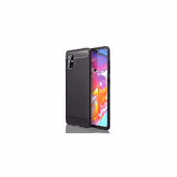 Samsung Galaxy A51 Carbon Fibre Case [Stealth Case] Flexible, Shockproof, Ultra Slim, Soft TPU Protective Shell Cover with Ca ...