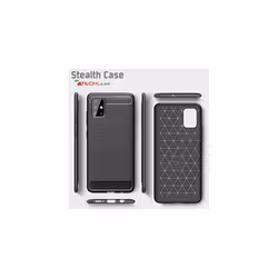 Samsung Galaxy A51 Carbon Fibre Case [Stealth Case] Flexible, Shockproof, Ultra Slim, Soft TPU Protective Shell Cover with Carbon Fibre