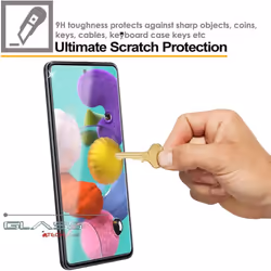 TECHGEAR GLASS Edition Compatible with Samsung Galaxy S20 FE, Samsung A51, Tempered Glass Screen Protector Cover [9H Hardness] [No-Bubble]