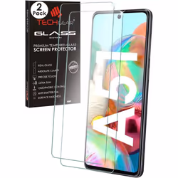 TECHGEAR 2 Pack GLASS Edition Compatible with Samsung Galaxy S20 FE, Samsung A51, Tempered Glass Screen Protector Cover [2.5D ...