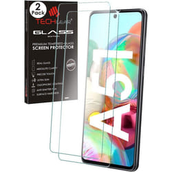 TECHGEAR 2 Pack GLASS Edition Compatible with Samsung Galaxy S20 FE, Samsung A51, Tempered Glass Screen Protector Cover [2.5D...