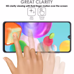 TECHGEAR Screen Protector fits Samsung Galaxy A51 [Screen Angel Edition] [Fingerprint Support][Case Friendly] [Bubble Free] [FULL Screen Coverage]