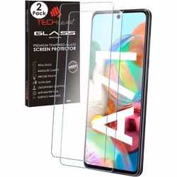 TECHGEAR 2 Pack GLASS Edition Compatible with Samsung Galaxy A71, Tempered Glass Screen Protector Cover [2.5D Round Edge] [9H ...