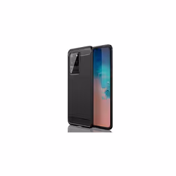 Samsung Galaxy S20 Ultra Carbon Fibre Case [Stealth Case] Flexible, Shockproof, Ultra Slim, Soft TPU Protective Cover with Ca ...