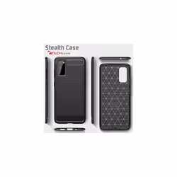 Samsung Galaxy S20 Carbon Fibre Case [Stealth Case] Flexible, Shockproof, Ultra Slim, Soft TPU Protective Shell Cover with Carbon Fibre Detailing