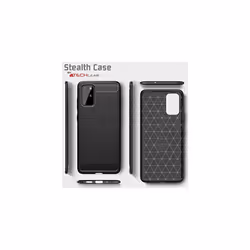 Samsung Galaxy S20 Plus Carbon Fibre Case [Stealth Case] Flexible, Shockproof, Ultra Slim, Soft TPU Protective Cover with Carbon Fibre Detailing