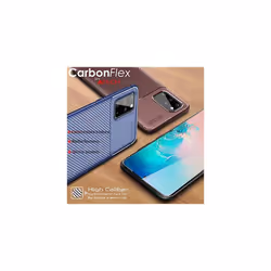 Galaxy S20 Ultra Case [CarbonFlex Case] Premium Flexible Soft Shockproof Slim Fit Case Cover with Carbon Fibre Effect For Samsung Galaxy S20 Ultra