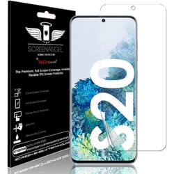 TECHGEAR Screen Protector fits Samsung Galaxy S20 [Screen Angel Edition][Case Friendly] [Bubble Free] [FULL Screen Coverage] TPU Film