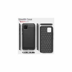 Samsung Galaxy Note 10 Lite Carbon Fibre Case [Stealth Case] Flexible, Shockproof, Ultra Slim, Soft TPU Protective Cover with Carbon Fibre Detailing