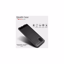 Samsung Galaxy Note 10 Lite Carbon Fibre Case [Stealth Case] Flexible, Shockproof, Ultra Slim, Soft TPU Protective Cover with Carbon Fibre Detailing