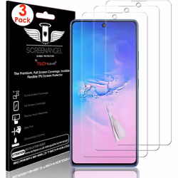 TECHGEAR [3 Pack Screen Protector fits Samsung Galaxy S10 Lite [Screen Angel Edition] [In-Display Fingerprint Support] [Case. ...