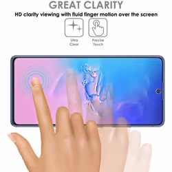 TECHGEAR [3 Pack Screen Protector fits Samsung Galaxy S10 Lite [Screen Angel Edition] [In-Display Fingerprint Support] [Case...