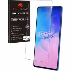 TECHGEAR GLASS Edition Compatible with Samsung Galaxy Note 10 Lite, Tempered Glass Screen Protector Cover [9H Hardness] [No-B ...