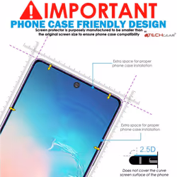 TECHGEAR 2 Pack GLASS Edition Compatible with Samsung Galaxy Note 10 Lite, Tempered Glass Screen Protector Covers [2.5D Round...