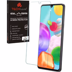 TECHGEAR GLASS Edition Compatible with Samsung Galaxy A41, Tempered Glass Screen Protector Cover [9H Hardness] [No-Bubble]