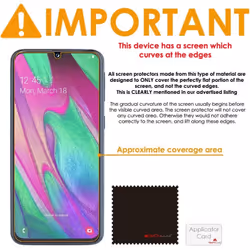 [3 Pack] TECHGEAR Screen Protectors Compatible with Samsung Galaxy A41, CLEAR LCD Screen Protectors Cover Guards