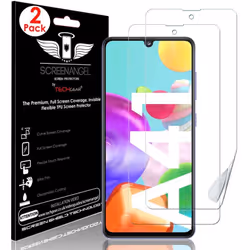 TECHGEAR [2 Pack Screen Protectors fit Samsung Galaxy A41 [Screen Angel Edition] [In-Display Fingerprint Support][Case...