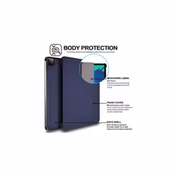 Techgear Smart Case for iPad Pro 11 2020, [Pencil Compatible] Smart Case Tri-fold Stand Cover with Corner Protection [Auto Wake / Sleep] - Blue
